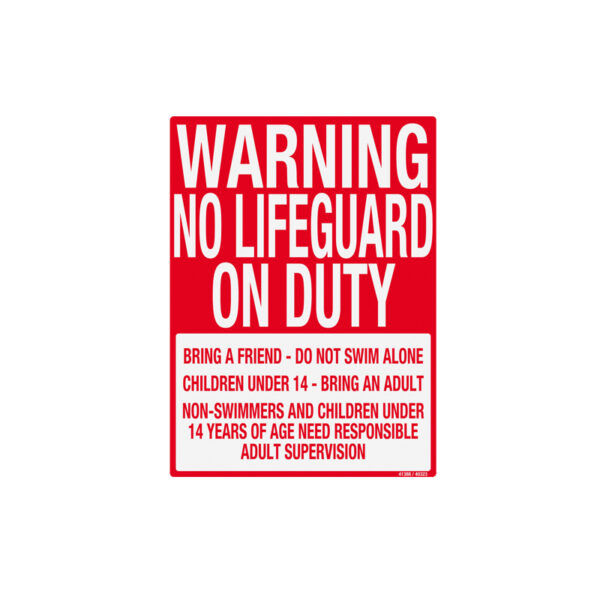 Oregon Warning No Lifeguard on Duty